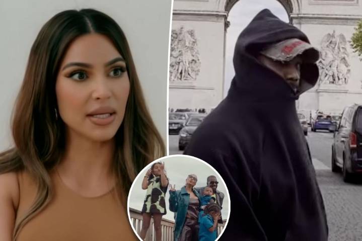 Kim Kardashian breaks down as Kanye West admits he stopped taking meds in trailer for rapper's explosive new doc
