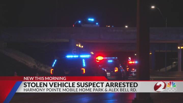 1 in custody after officers locate abandoned vehicle