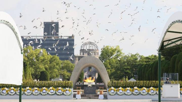 Hiroshima pide poner fin a las armas nucleares en el 80 aniversario del bombardeo