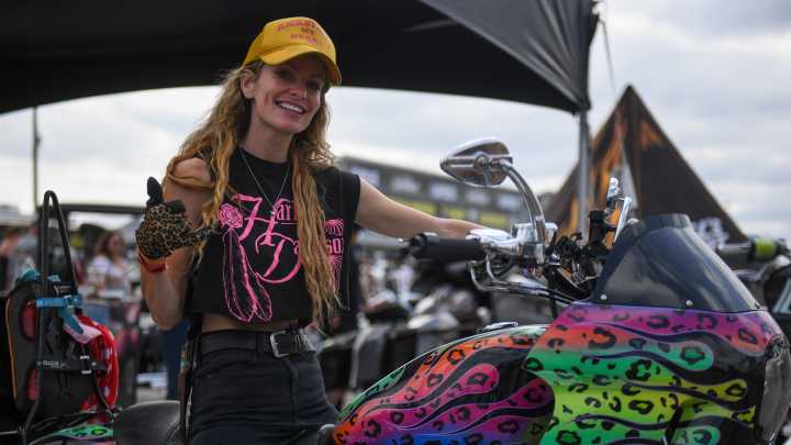 Biker Belles take over Sturgis rally with hundreds of riders
