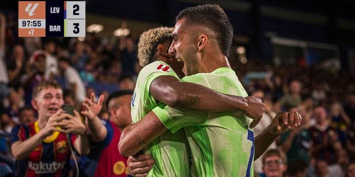 Barcelona remonta ante Levante con épico 2