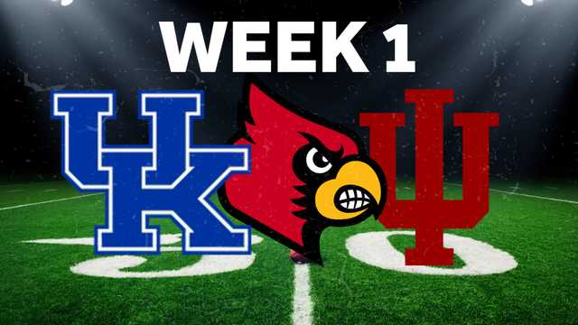 College football opening weekend: Kickoff times for UK, UofL and IU