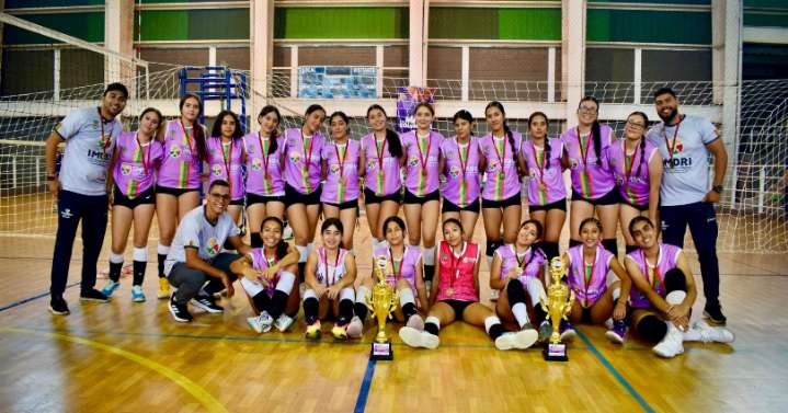 Voleibol femenino ganó medallas doradas en Intercolegiados Departamentales