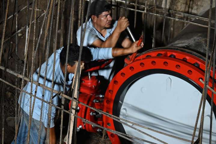 CIAPACOV concluye instalación de válvula de 36” en el acueducto Zacualpan para avanzar en obra del Arco Norte