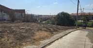 Se quema un solar con pasto seco en la calle Teso de Buenavista