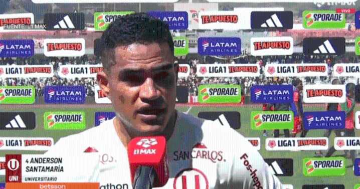 Santamaría y su amargo lamento tras dejar escapar el triunfo de Universitario ante Sport Huancayo: "Nos generaron una y terminó en gol"