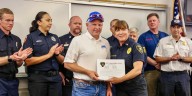Construction workers honored by TFD for rescuing man during trench collapse