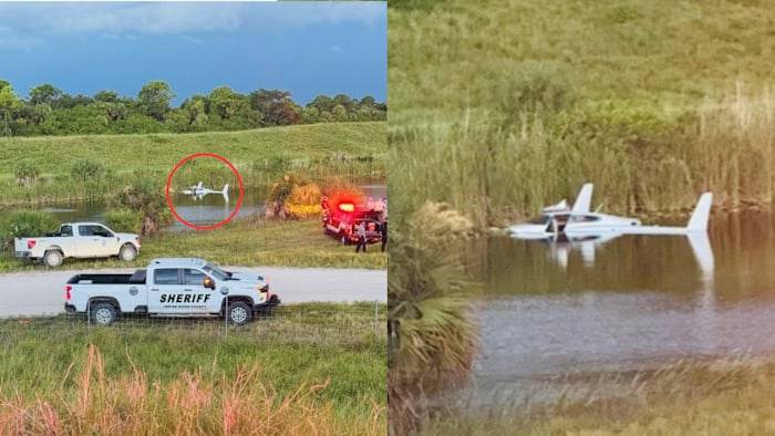 Plane crashes into Brevard County canal, deputies say