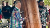 Henry Winkler Fan Rolls in Coffin for Fonz to Sign at Michigan Car Show