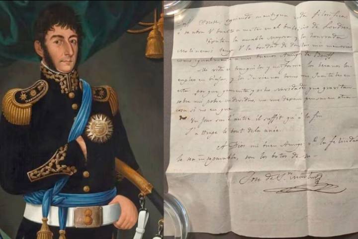Histórico hallazgo: carta de San Martín revela la trama de la independencia sudamericana