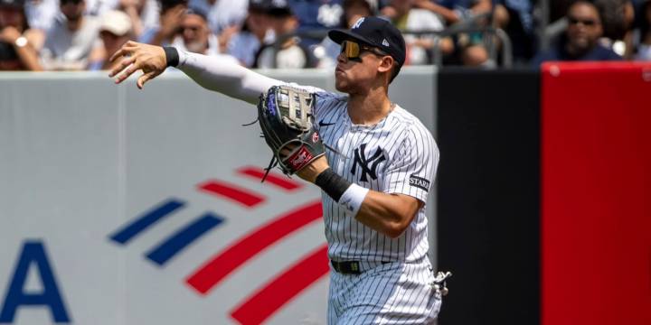Aaron Judge starts throwing to bases in rehab from flexor injury