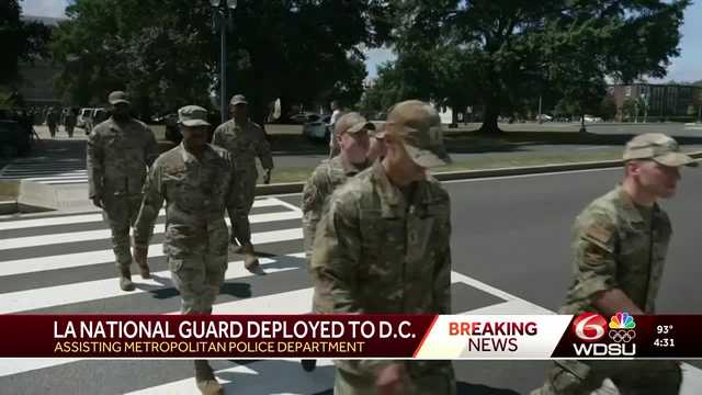 Louisiana National Guard assisting in Washington D.C.