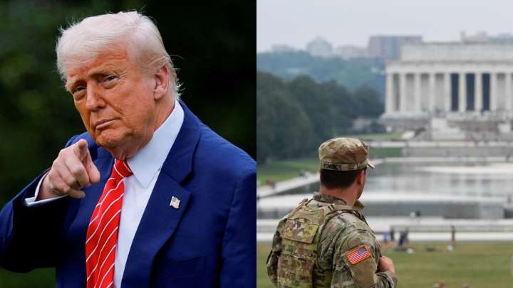 Trump Patrullará la Noche de este Jueves Calles de Washington DC con Policías y Guardia Nacional