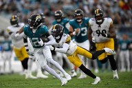 Travis Hunter plays offense and defense in pro debut as Jaguars lose to Steelers in preseason