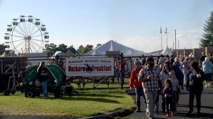 Buckaroo Breakfast at the Deschutes County Fair and Rodeo is long