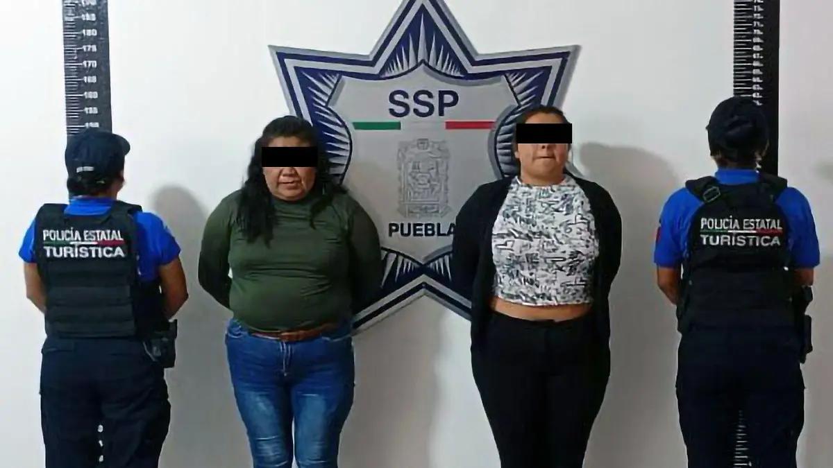 Caen dos mujeres carteristas del RUTA en el Centro de Puebla