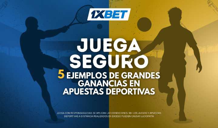 Juega seguro: 5 ejemplos de grandes ganancias en apuestas deportivas por clientes de 1xBet Perú