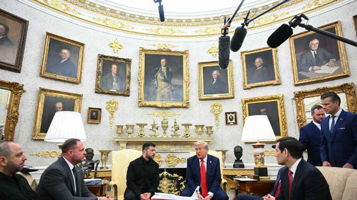 Security guarantees a key focus as Trump meets with Zelenskyy and European leaders