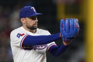 Rangers pitcher Nathan Eovaldi's career-best season likely over because of rotator cuff strain