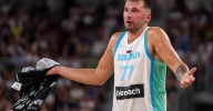 Luka Dončić exits Slovenia game with knee injury after stellar first half