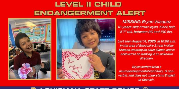 Search continues for missing nonverbal boy, but NOPD scaling down resources