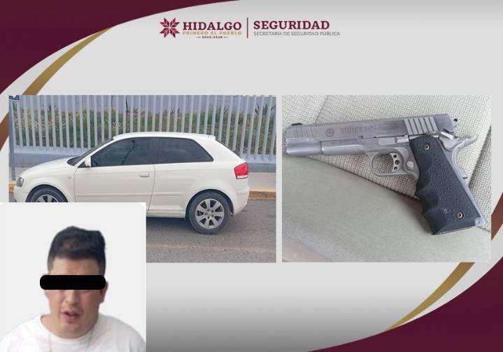 Atrapan a presunto asesino durante persecución en Pachuca
