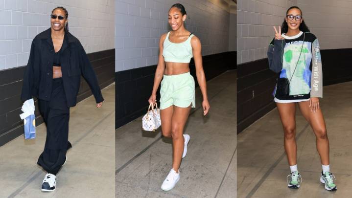 A'ja Wilson & Las Vegas Aces Show Off Their Tunnel Sneaker Game