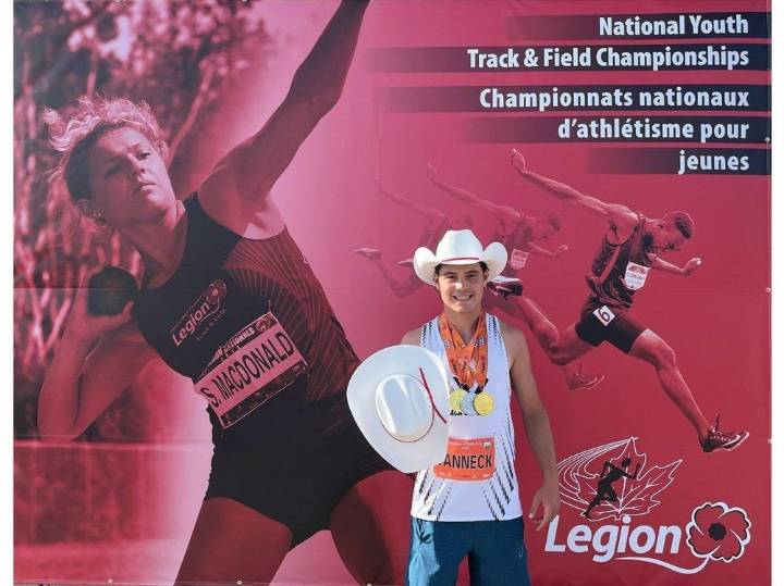 Noah VanNeck wins gold at Legion national track and field championship
