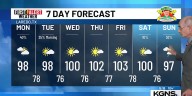Chance of Showers, Sunnier, Still Hot Midweek