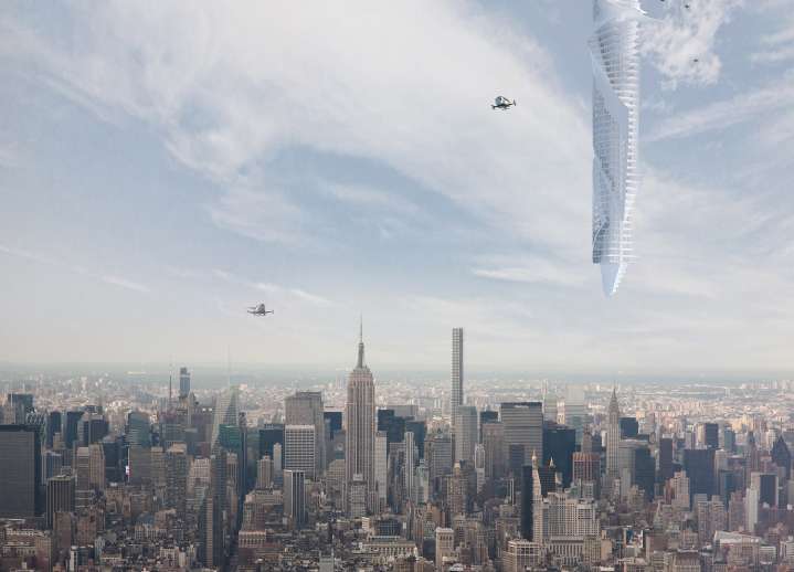 Bizarre plan for world's first SPACESCRAPER that will be built UPSIDE DOWN and dangle from asteroid over Dubai