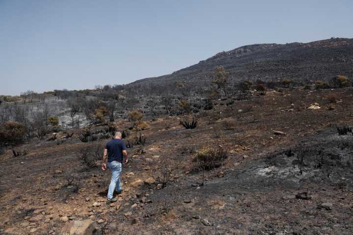 Nuevo incendio en Tarifa, en Sierra de la Plata