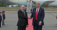 Trump and Putin shake hands in Alaska ahead of meeting on Ukraine peace deal