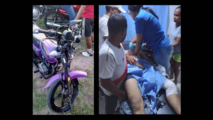 Motorizados se dieron “bollo” en circuito no autorizado de Guara