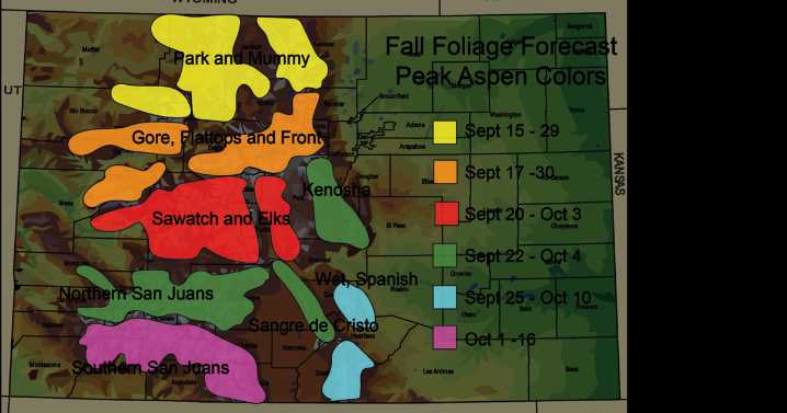 Colorado's fall colors for 2025 where, when it's best to see