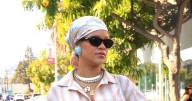 Rihanna Hits the Streets in Pajamas