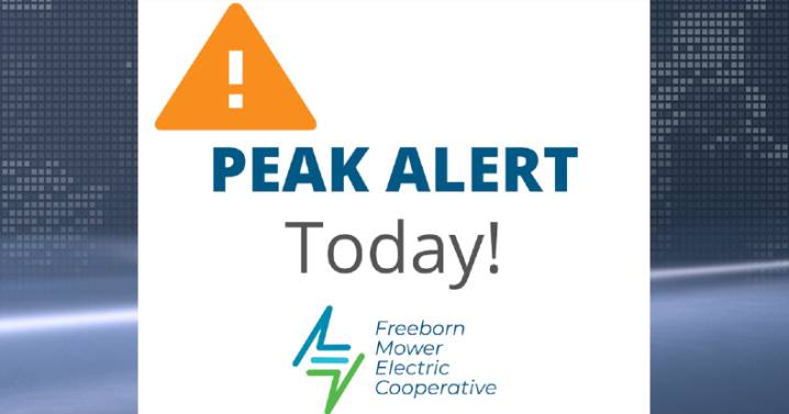 Peak energy alert: Cooperatives urge conservation this afternoon