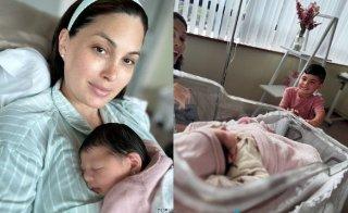 ¡Fiesta de alegría! María Gabriela Isler da la bienvenida a su pequeña Carlota.