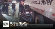 Driver is pinned under big rig in Larchmont after crashing into it