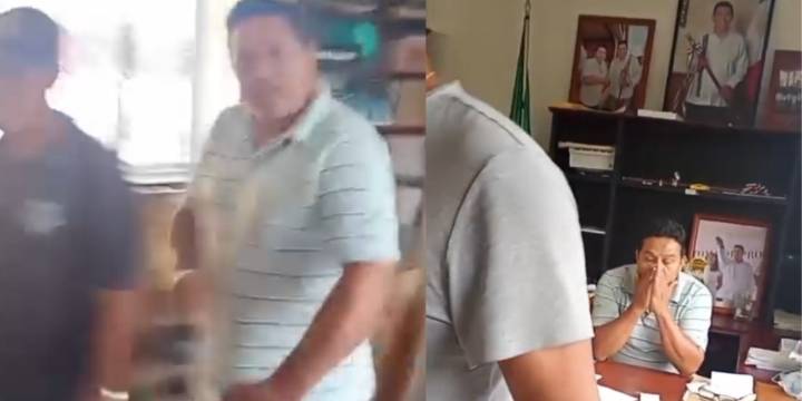 Salió muy ‘Gallo’”: se viraliza video de pelea entre presidente municipal y tesorero en Pluma Hidalgo