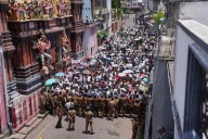 Protests erupt in Sri Lanka’s capital over the arrest of ex