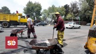 Continuidad en trabajos de bacheo genera calles seguras en delegaciones de Toluca