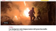 La ola de incendios en España llega a las portadas de la prensa internacional