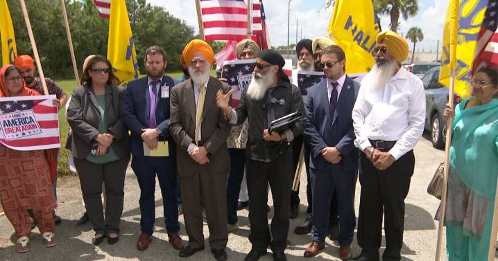 Sikhs For Justice holds prayer service outside St. Lucie Co. jail to support victims and Harjinder Singh