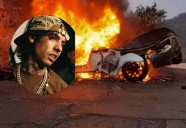 Se incendia la camioneta de Natanael Cano