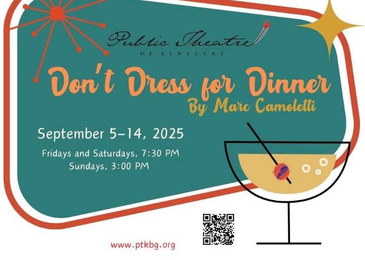 Public Theatre of Kentucky hosting “Don’t Dress for Dinner” in September