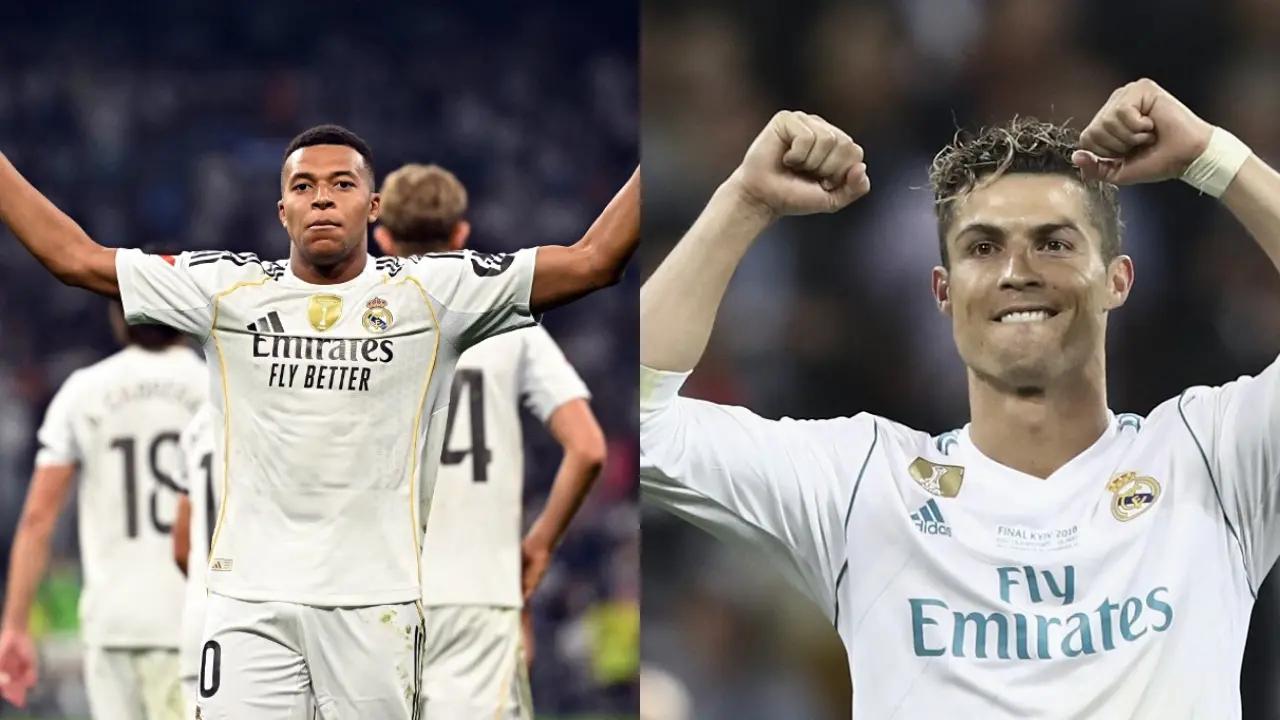 Kylian Mbappé arrasó con Cristiano Ronaldo; contundente cifra que destacan en Real Madrid