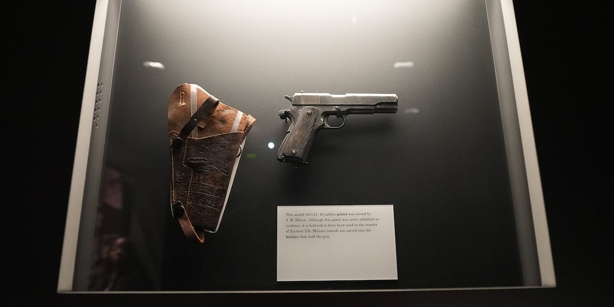 Gun used in murder of Emmett Till acquired by MDAH, now on public display