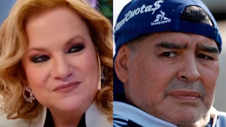 Lucía Galán se incomodó al hablar de su romance con Diego Maradona en el programa de Mirtha Legrand
