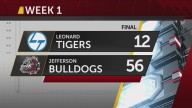 Jefferson Bulldogs set the tone with 56-12 victory over Leonard Tigers