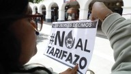 Ciudadanos protestan en Toluca contra posible alza al pasaje